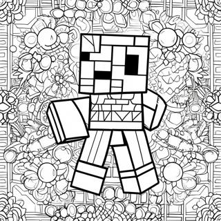 Diamond Armor Minecraft Coloring Page 51654-40892