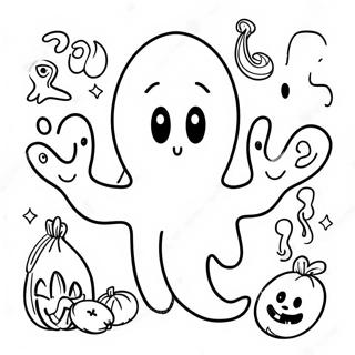 Spooky Ghost Math Problems Coloring Page 51664-40883