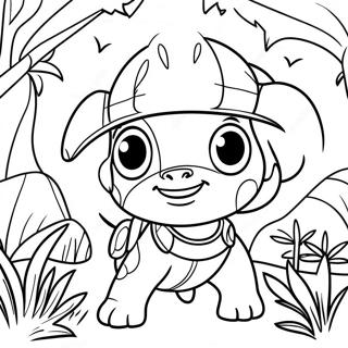 Adventurous Diego Exploring Jungle Coloring Page 51684-40880