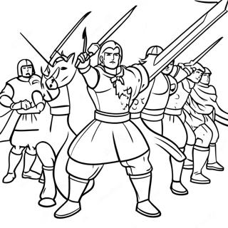 Brave Heroes In Action Coloring Page 51694-40917