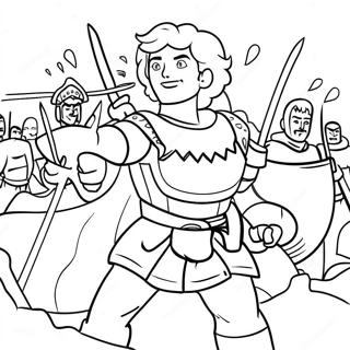 Brave Heroes In Action Coloring Page 51694-40920