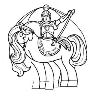 Shining Armor Of God Coloring Page 5171-4121