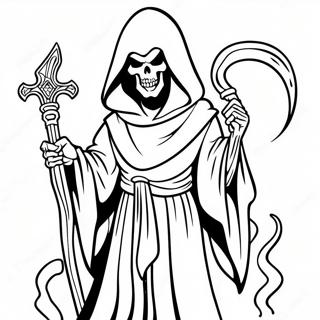 Demon Grim Reaper Coloring Pages