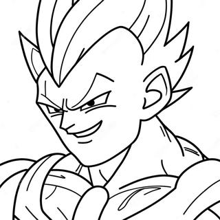 Majin Vegeta Boyama Sayfaları