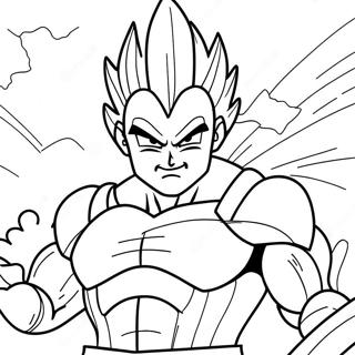 Savaşta Majin Vegeta Boyama Sayfası 51744-40926