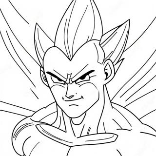 Majin Vegeta In Battle Coloring Page 51744-40928