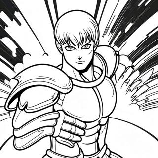 Genos In Battle Pose Coloring Page 51754-40931