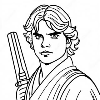 Anakin Vs Obi Wan Coloring Pages