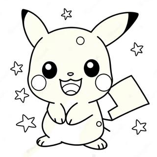 Cute Girl Pikachu Coloring Page 51773-40943