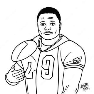 Barry Sanders Coloring Pages