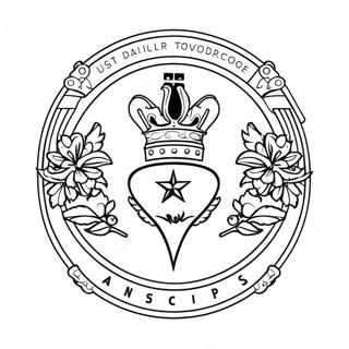 Spurs Logo Coloring Page 51813-40979