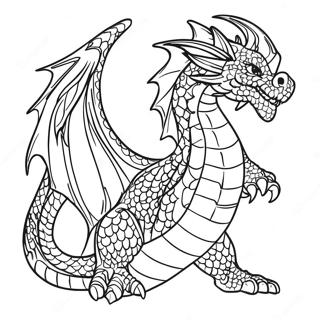 Fiery Dragon Tail Coloring Page 51884-41046