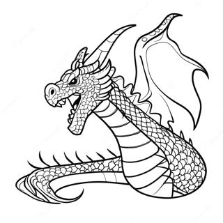 Fiery Dragon Tail Coloring Page 51884-41047