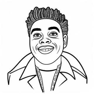 Kodak Black Portrait Coloring Page 51903-41053