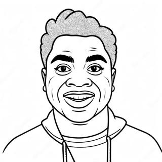 Kodak Black Portrait Coloring Page 51903-41055