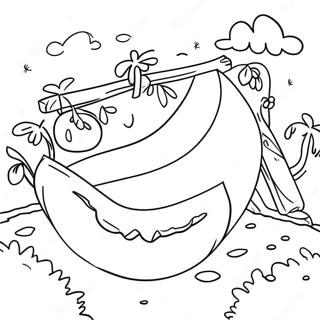 Melon Playground Adventure Scene Coloring Page 51913-41065