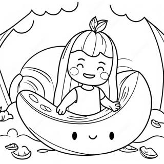 Melon Playground Adventure Scene Coloring Page 51913-41067