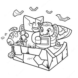 Epic Bedwars Clash Coloring Page 51934-41086