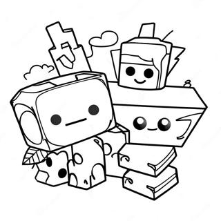 Epic Bedwars Clash Coloring Page 51934-41087