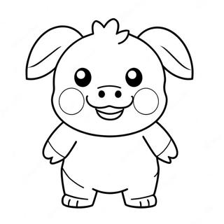 Creepy Roblox Piggy Kraxicorde Coloring Page 51964-41109