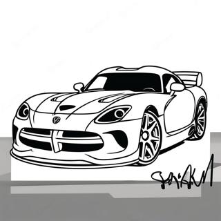 Dodge Viper Boyama Sayfaları