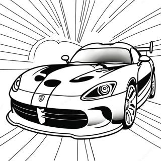 Dodge Viper Sports Car Coloring Page 52023-41139