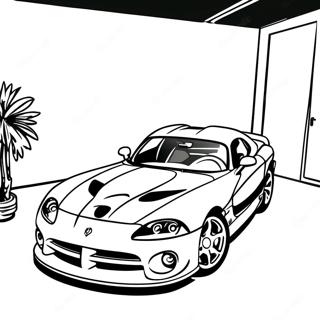 Red Dodge Viper Coloring Page 52024-41158