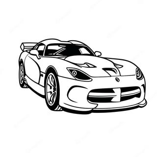 Red Dodge Viper Coloring Page 52024-41159