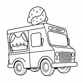 Ice Cream Truck Coloring Page 52083-41200