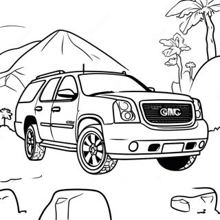 Gmc Yukon Off Road Adventure Coloring Page 52104-41218