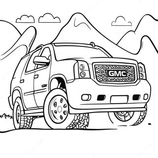 Gmc Yukon Off Road Adventure Coloring Page 52104-41219