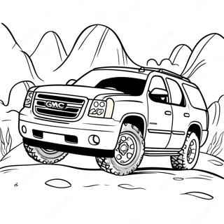 Gmc Yukon Off Road Adventure Coloring Page 52104-41220