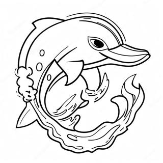 Miami Dolphins Logo Coloring Page 5210-4166