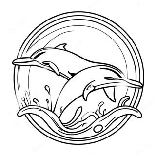 Miami Dolphins Logo Coloring Page 5210-4168