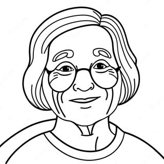 Cheerful Get Well Soon Grandma Coloring Page 52114-41230