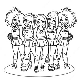 Lol Cheerleader Group Performance Coloring Page 52143-41234