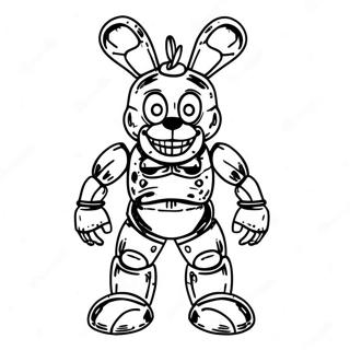 Tam Vücut Springtrap Boyama Sayfaları