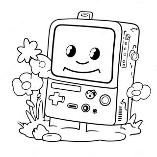 Happy Bmo With Friends Coloring Page 52244-41317