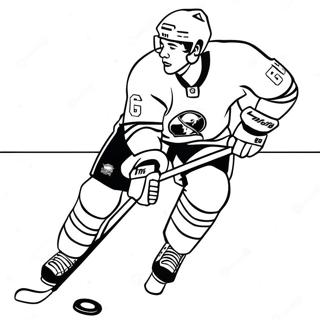 Buffalo Sabres Player Skating Coloring Page 52254-41333