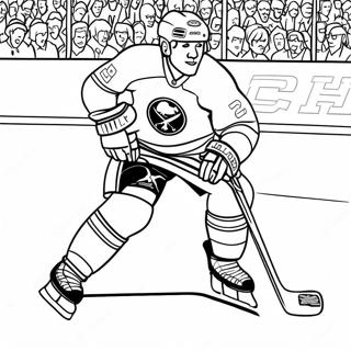 Buffalo Sabres Player Skating Coloring Page 52254-41336