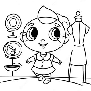 Penny Proud In Stylish Outfit Coloring Page 52294-58889