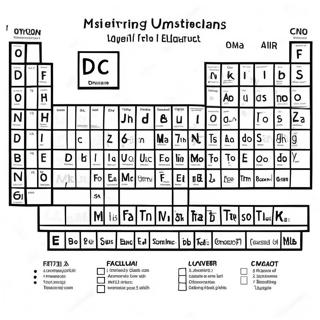 Colorful Periodic Table Elements Coloring Page 52304-41374