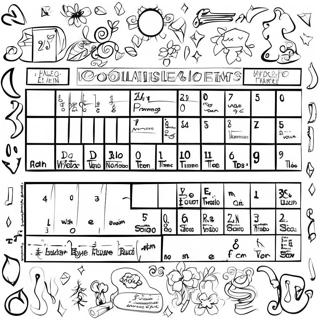 Colorful Periodic Table Elements Coloring Page 52304-41375