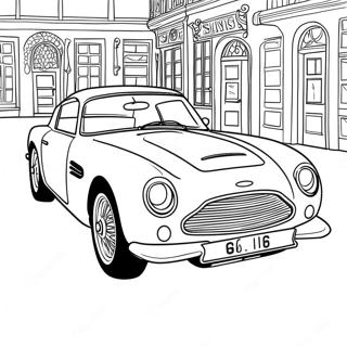 Klassisches Aston Martin Sportwagen Ausmalbild 52324-41403