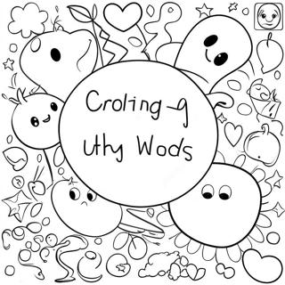 Funny Spelling Words Coloring Page 52334-41400