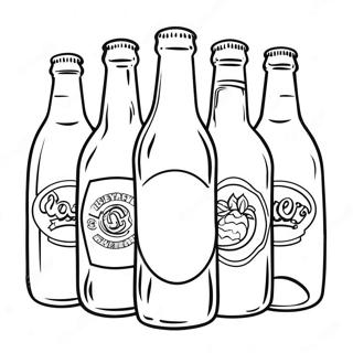 Página Para Colorear De Botellas De Cerveza Artesanal 52344-41412