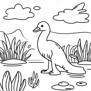 Colorful Wetlands Animals Coloring Page 52384-41469