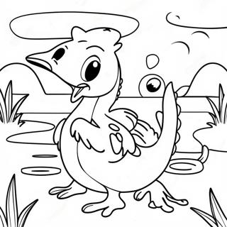 Colorful Wetlands Animals Coloring Page 52384-41470