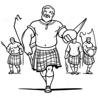 Scottish Highland Games Coloring Page 52434-41474