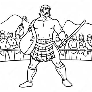 Scottish Highland Games Coloring Page 52434-41476